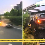 Gurugram Accident Caught on Camera: Biker Killed in Wrong-Way Collision